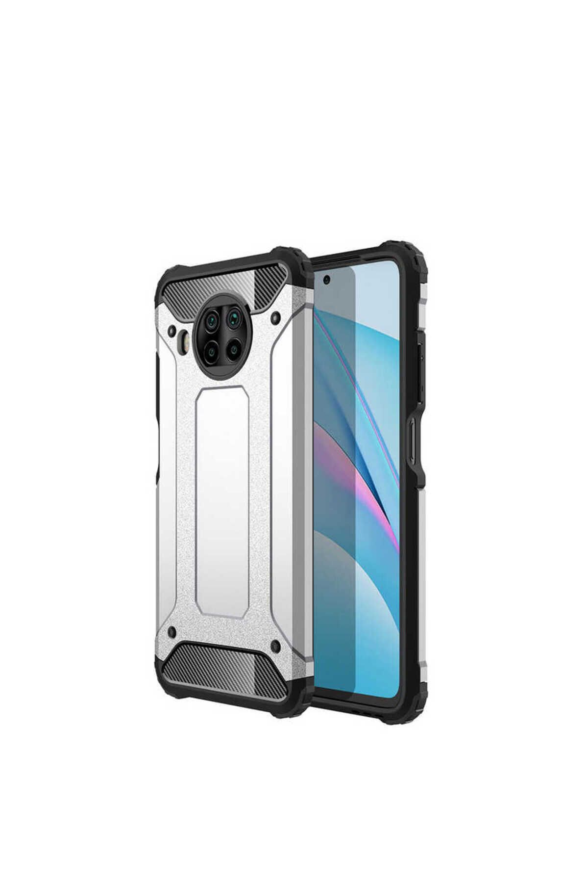halkhouse Xiaomi Mi 10T Lite 5G Kılıf Zırh Tank Sert Korumalı Silikon Crash Silikon Kapak