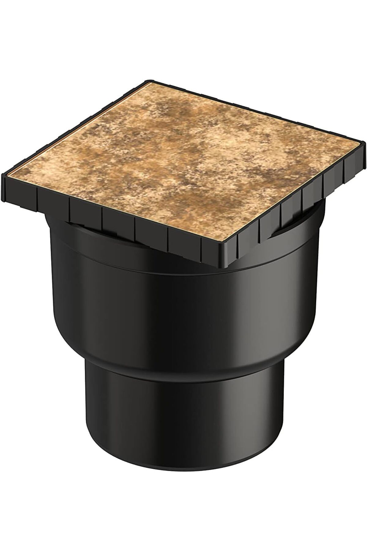 mazıdağı mazzıdağ V-Flow Kare 5607329 Yalıtımlı Duş Kanalı, Alttan Çıkışlı, 15x15 cm, DK 700 Kapa