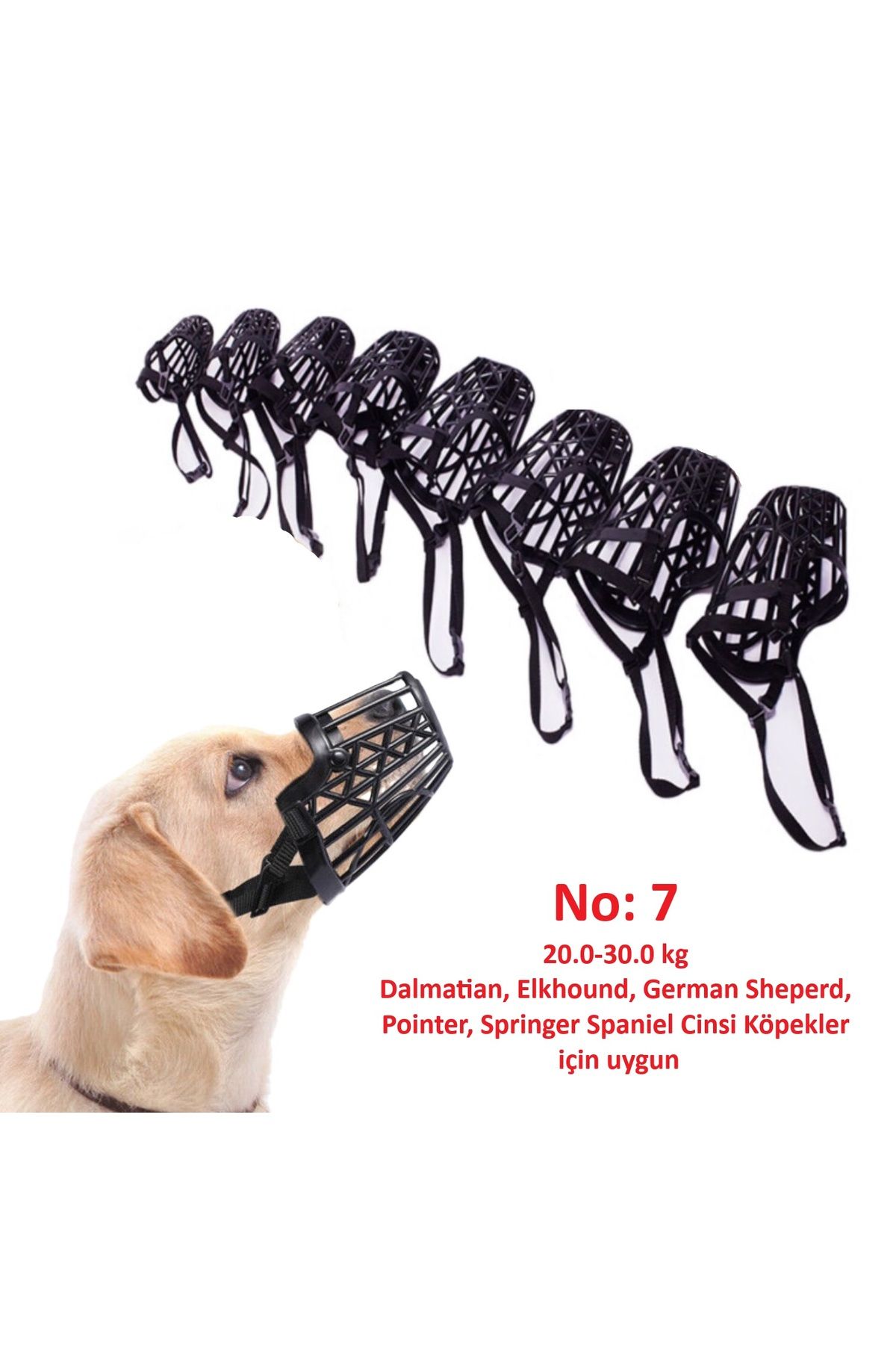 BGA plastik siyah renk köpek ağızlığı