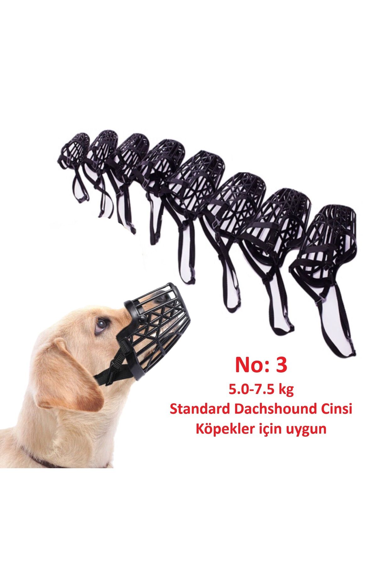 BGA plastik siyah renk köpek ağızlığı