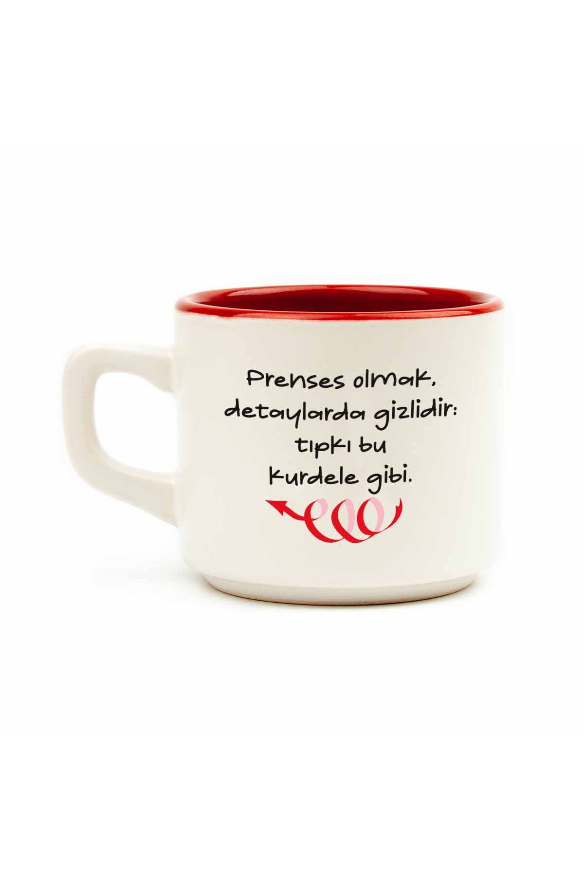 PALTO TASARIM Prenses Olmak Detaylarda Gizlidir: Tıpkı Bu Kurdele Gibi... Venüs Kupa - Hediyelik Kupa Fincan Mug