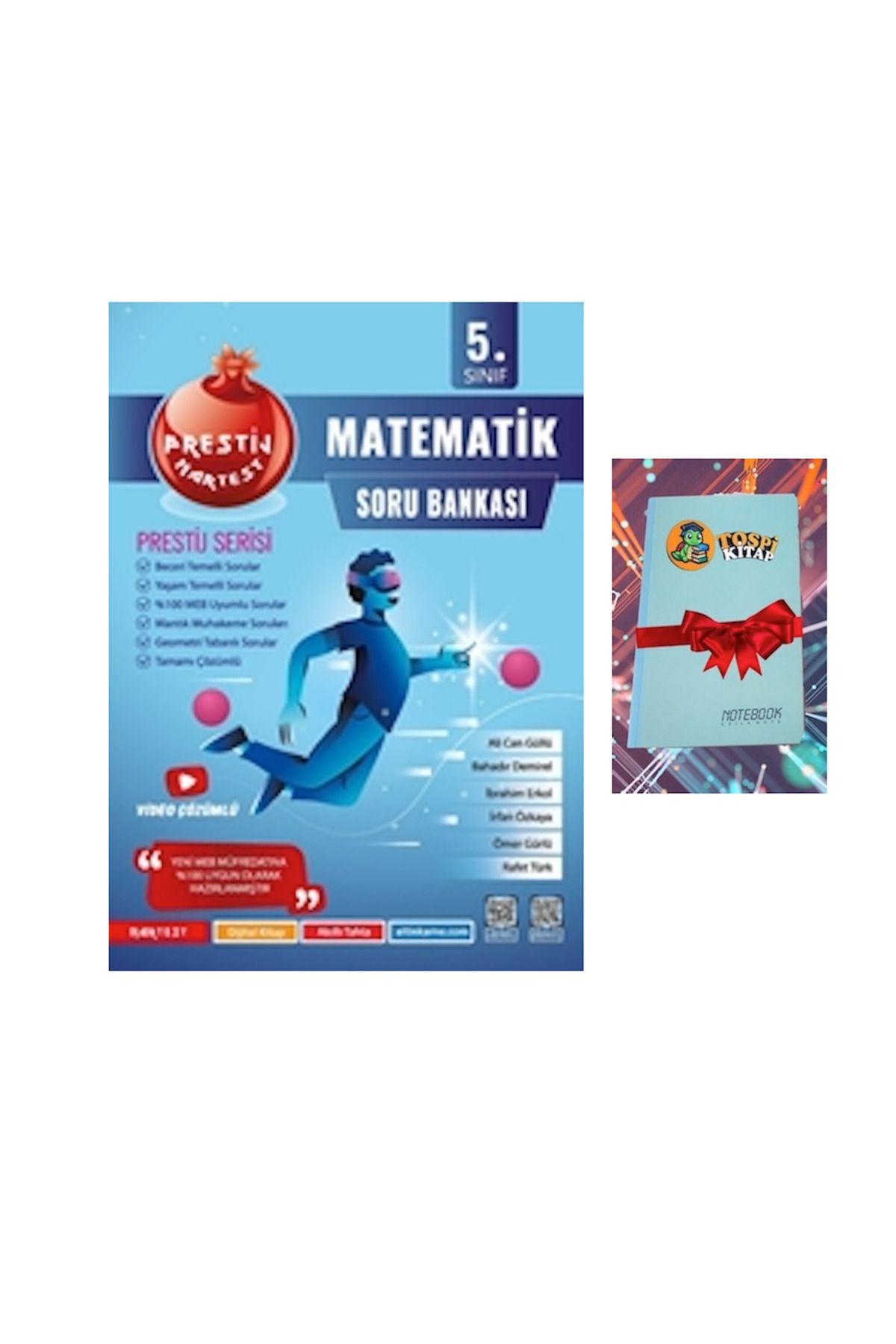 Nartest Yayınları 5. Sınıf Prestij MATEMATİK Soru Bankası ( NOT DEFTERİ HEDİYE)