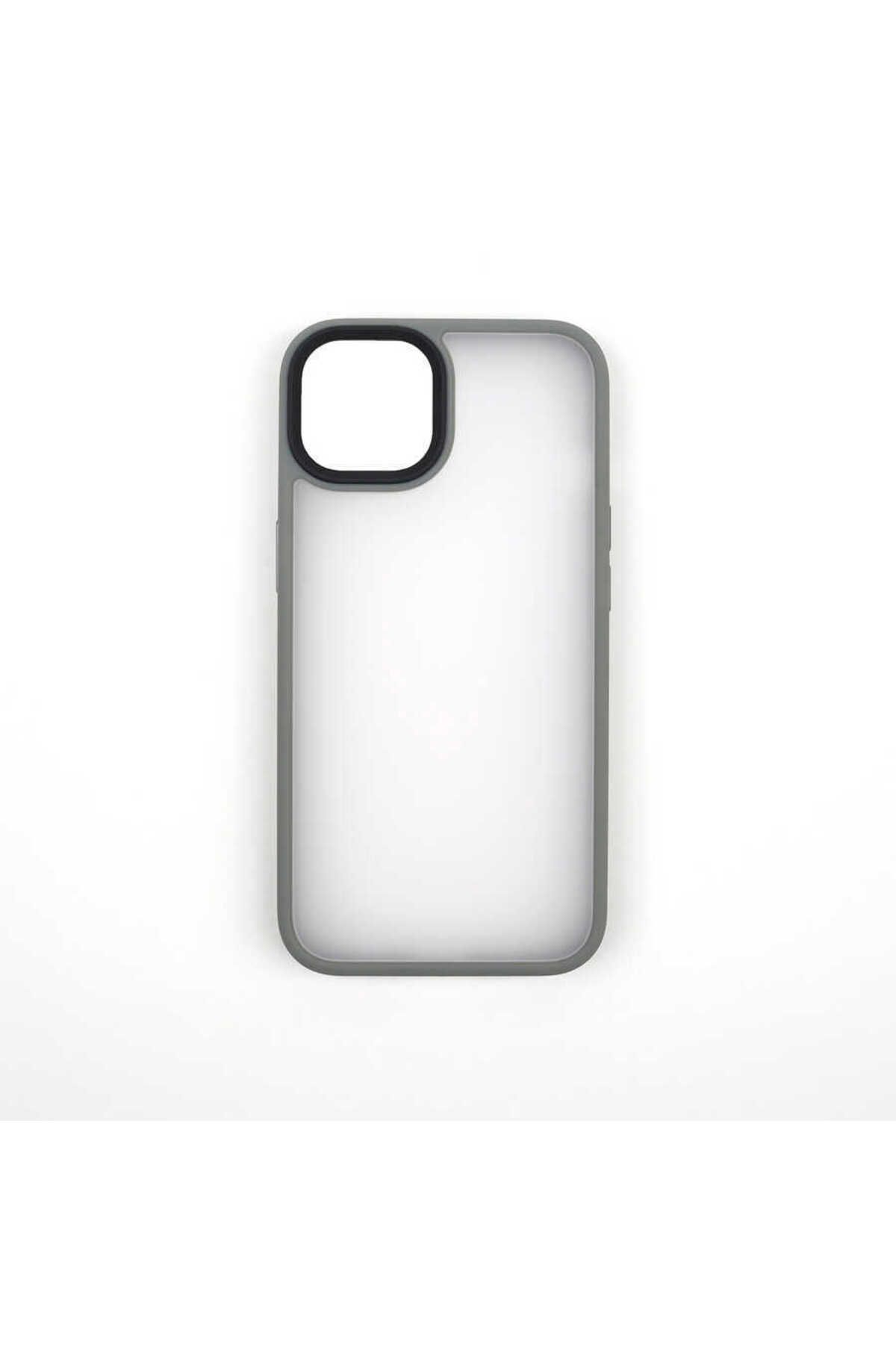 Cepustik Telefon Aksesuarları iPhone 13 Mini Kılıf Kenarları Renkli Arkası Mat Kılıf