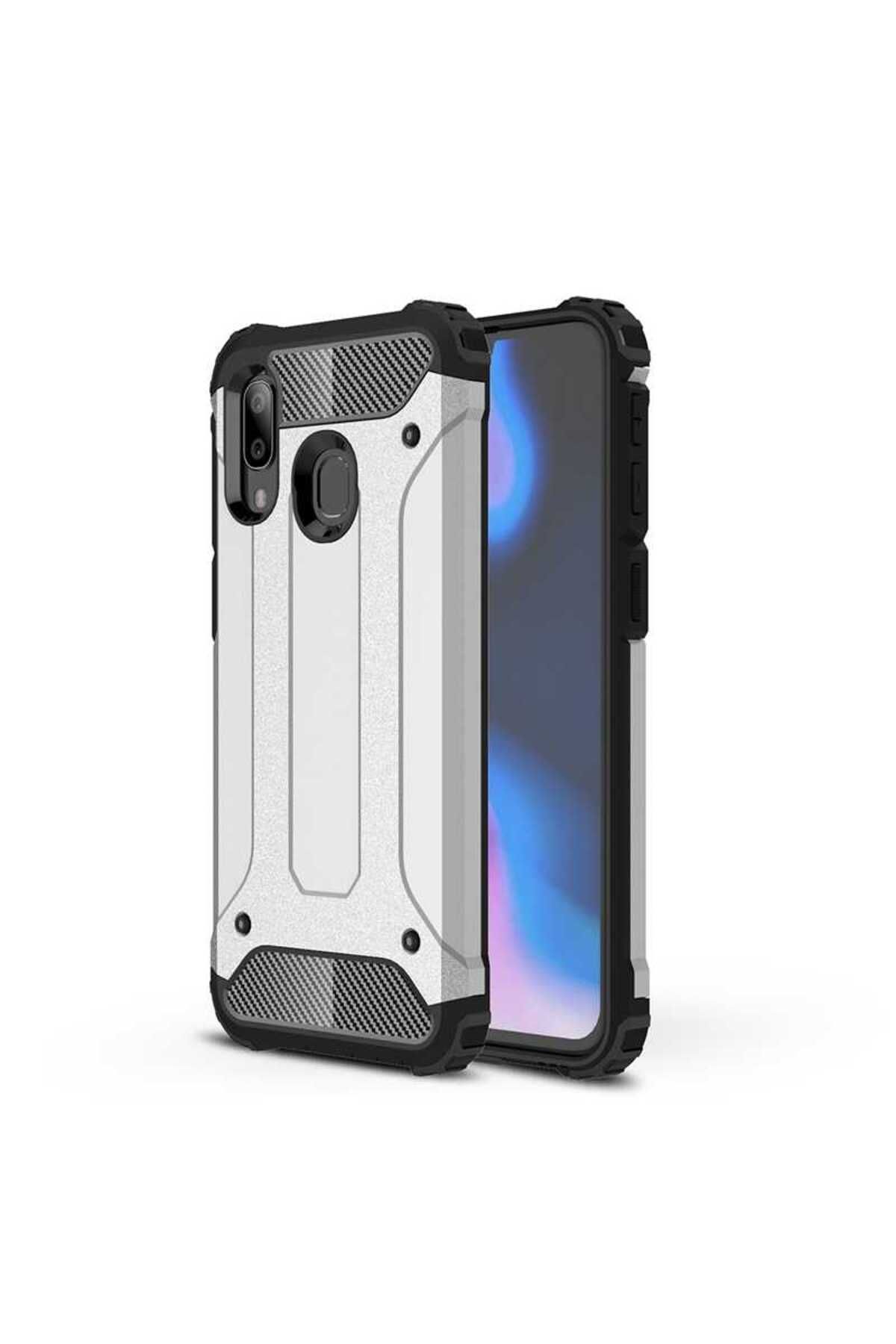 halkhouse Xiaomi Redmi Note 7 Kılıf Zırh Tank Sert Korumalı Silikon Crash Silikon Kapak