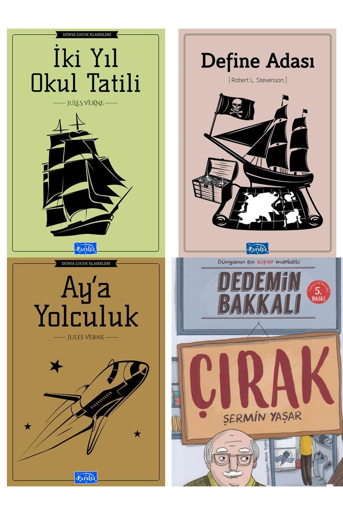 Parıltı Yayınları PARILTI YAYINLARI AYA YOLCULUK DEFİNE ADASI VE ŞERMİN YAŞAR DEDEMİN BAKALI CIRAK