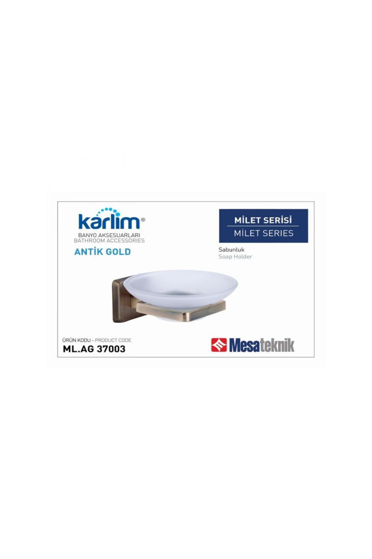Mesateknik MİLET ANTİK GOLD SABUNLUK
