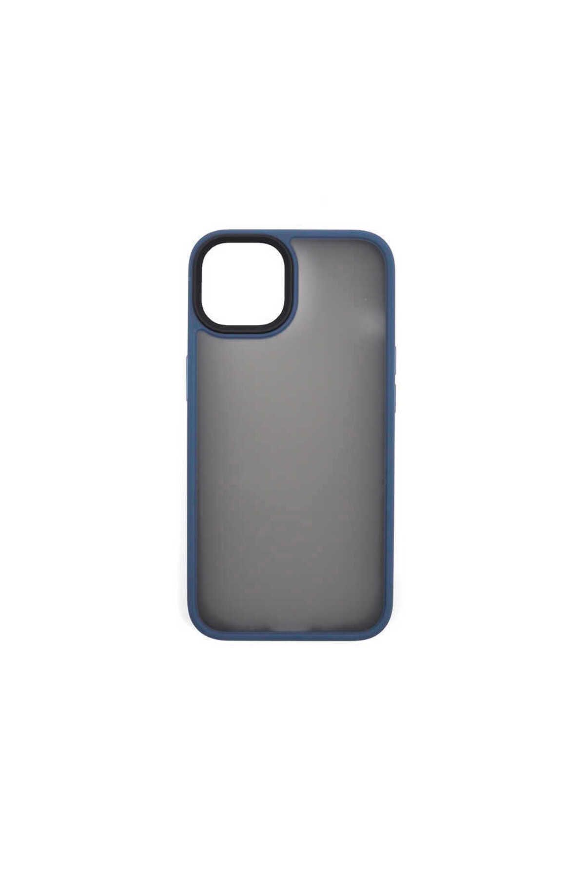 Cepustik Telefon Aksesuarları iPhone 13 Mini Kılıf Kenarları Renkli Arkası Mat Kılıf