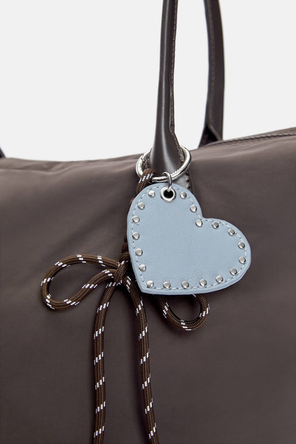 Süslemeli naylon shopper çanta - 5