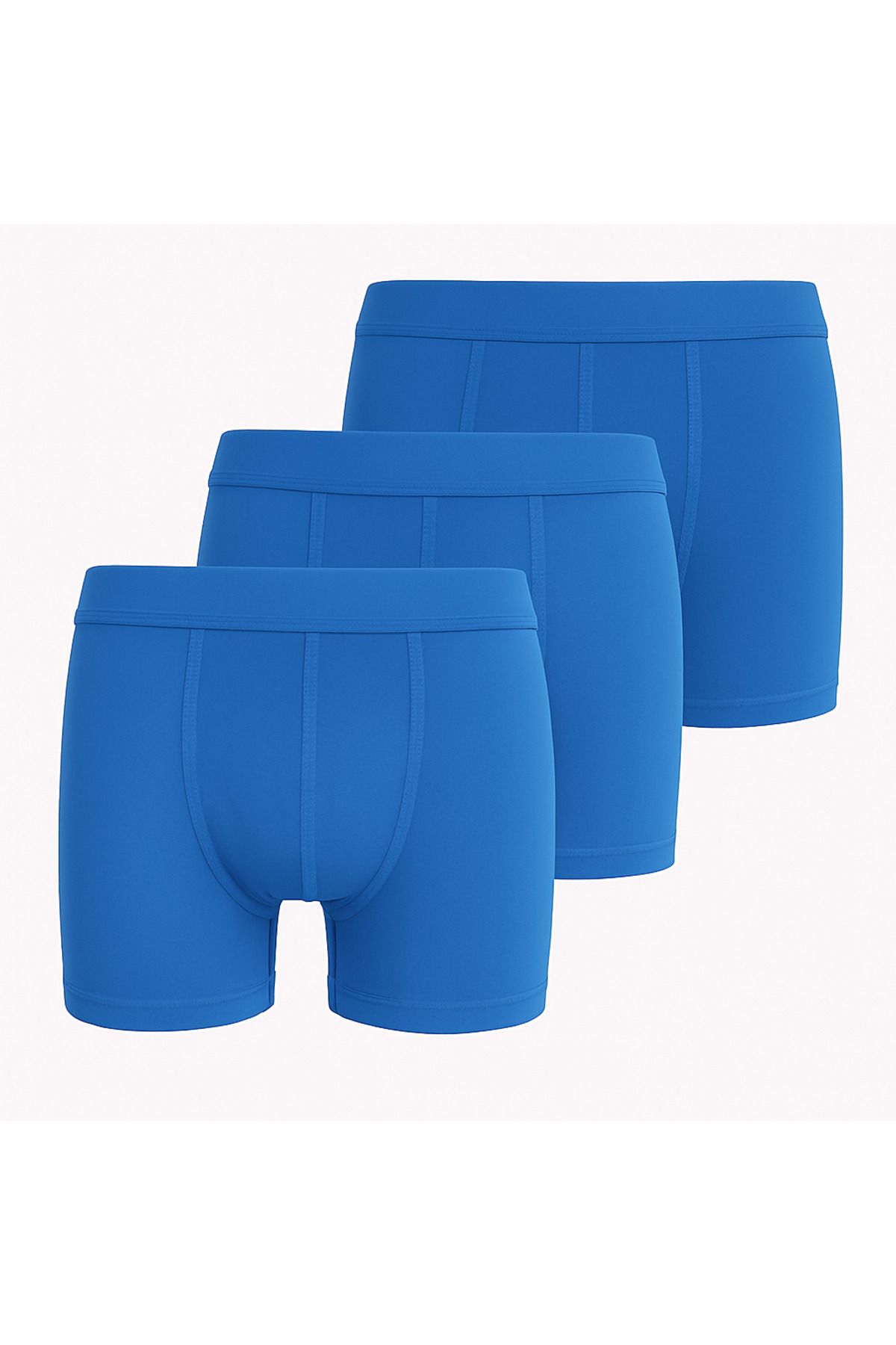 Savel - Üçlü Tek Renk Klasik Erkek Boxer