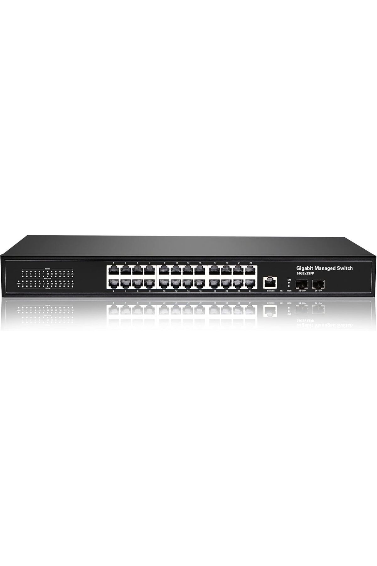 mazıdağı mazzıdağ 24 PORT FULL GIGABIT MANAGED SWITCH+2SFP SLOTS new store 1133631