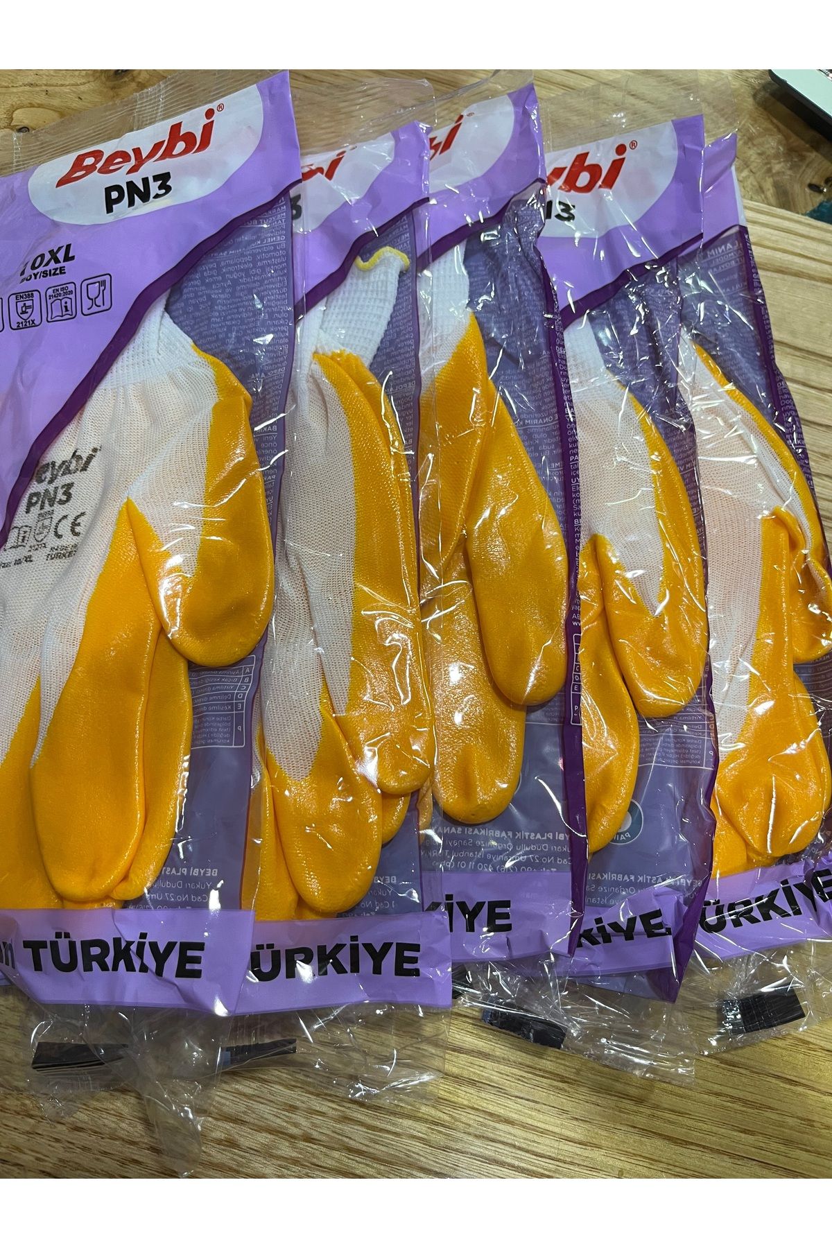 Veka Beybe PNS Nitril Kaplı İş Eldiveni | Kaymaz, Dayanıklı, Esnek Koruyucu Eldiven 5’li