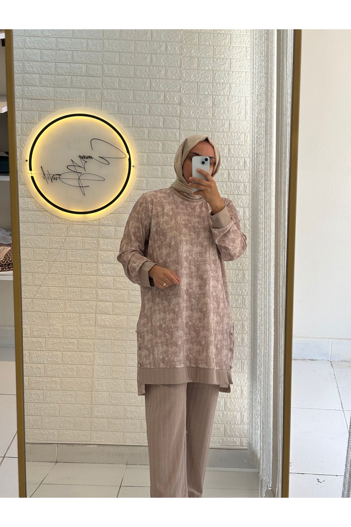 Butik Viskon Merserize Takım Büyük Beden