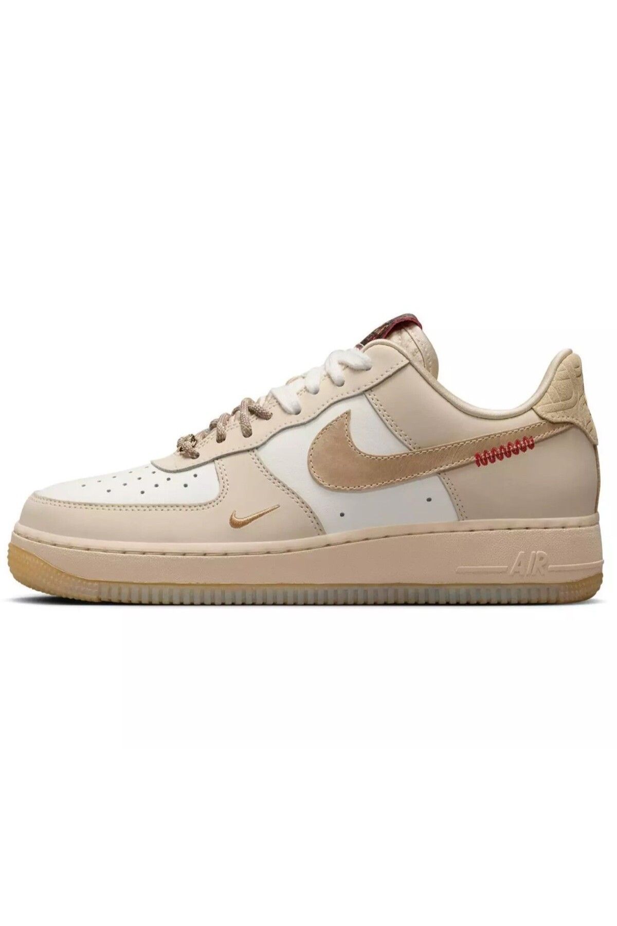 Nike Air Force 1 '07 LX Leather Unisex Sneaker Hakiki Deri Günlük Spor Ayakkabı Krem