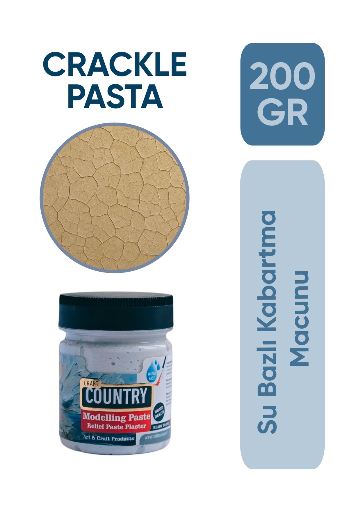 Craft Country Crackle Pasta ( Çatlatma Pastası ) 200GR