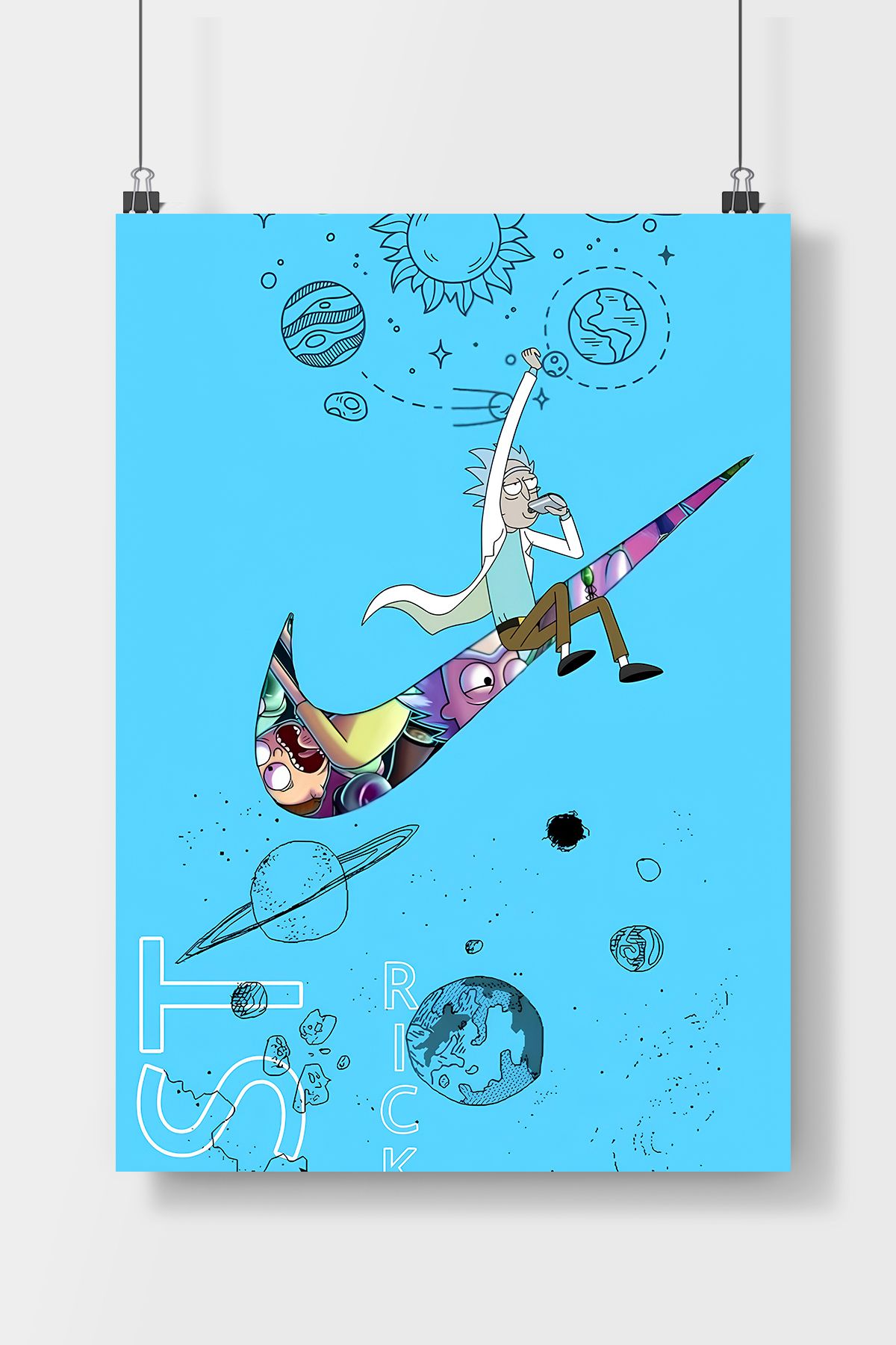 Luna Marissa Rick And Morty Dizi Poster Çerçevesiz Duvar Posteri