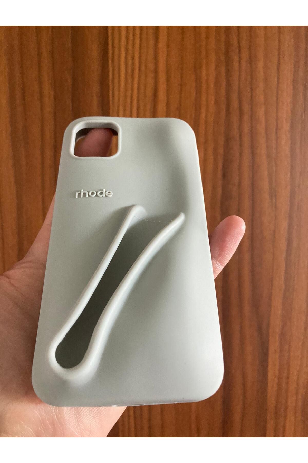 Newon İPHONE XS MAX Rhode Lip Case Logolu Telefon Kılıfı Kapak Cover Case