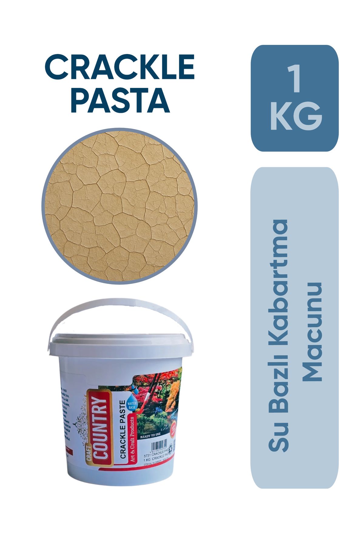 Craft Country Crackle Pasta ( Çatlatma Pastası ) 1KG
