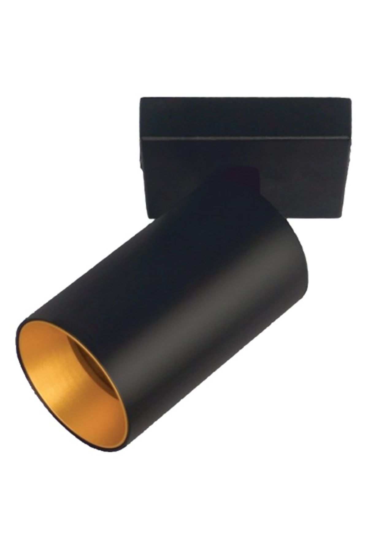 Cata GU10 DUYLU RAY SPOT - SİYAH KASA +GOLD ( ROZANSLI S.Ü MONTAJ )