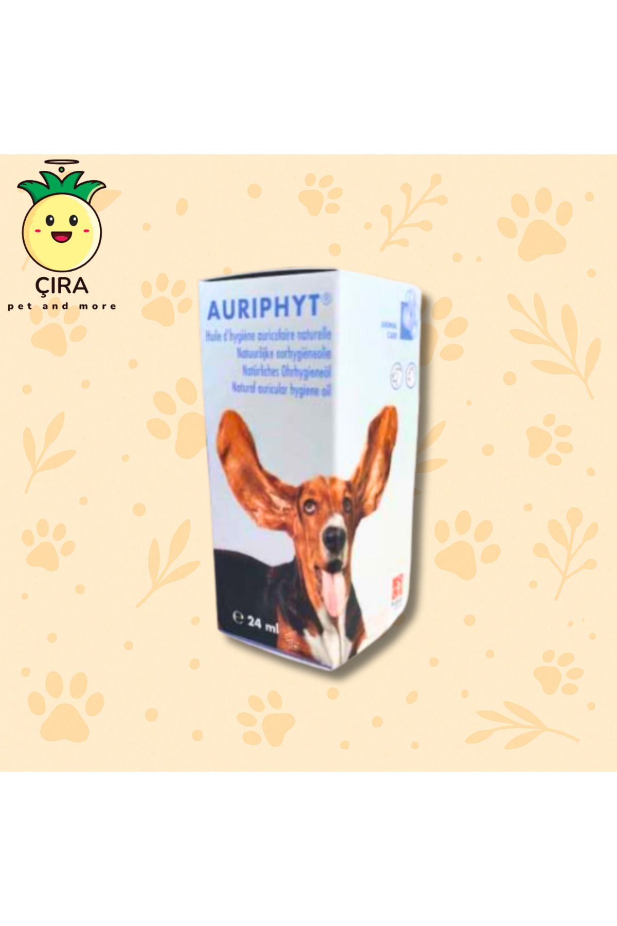 ÇıraPet AURIPHYT ÇÖZELTI 24 ML -Köpek Kulak Bakımı