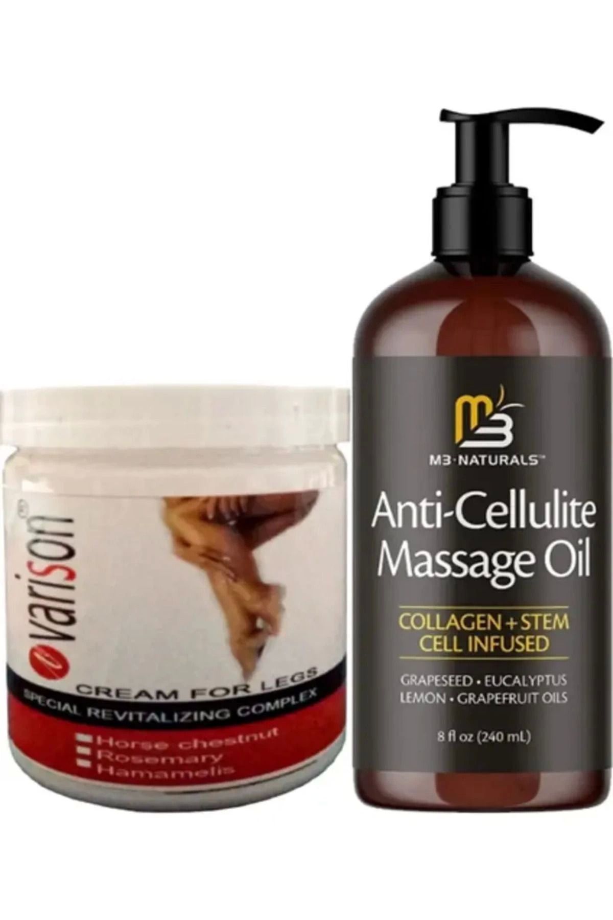 Modafiks Varison 200 ml Kremi + Anti-Cellulite Massage Oil 240 ml Masaj Yağı