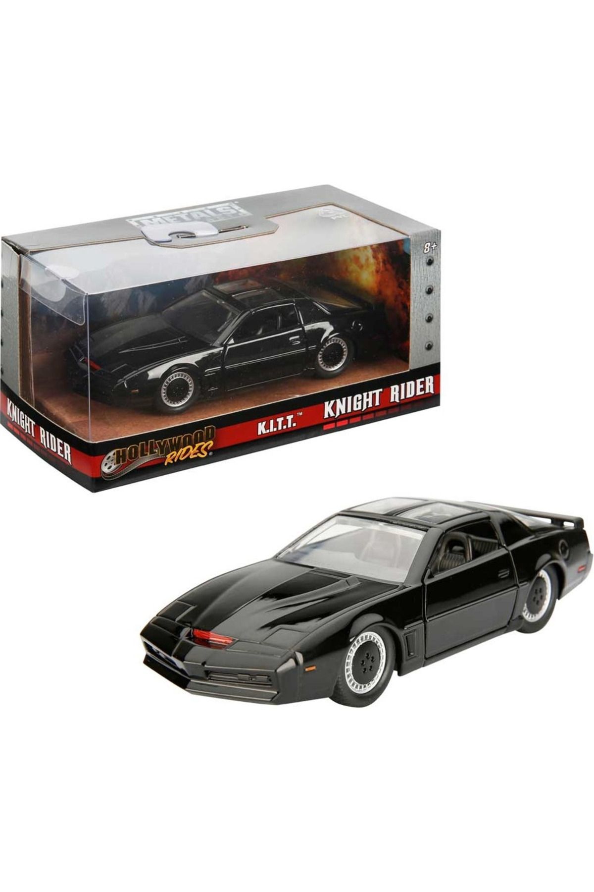 Marsel oyuncak Knight Rider K.I.T.T Kara Şimşek 1982 Pontiac Firebird Model Araba 1:32