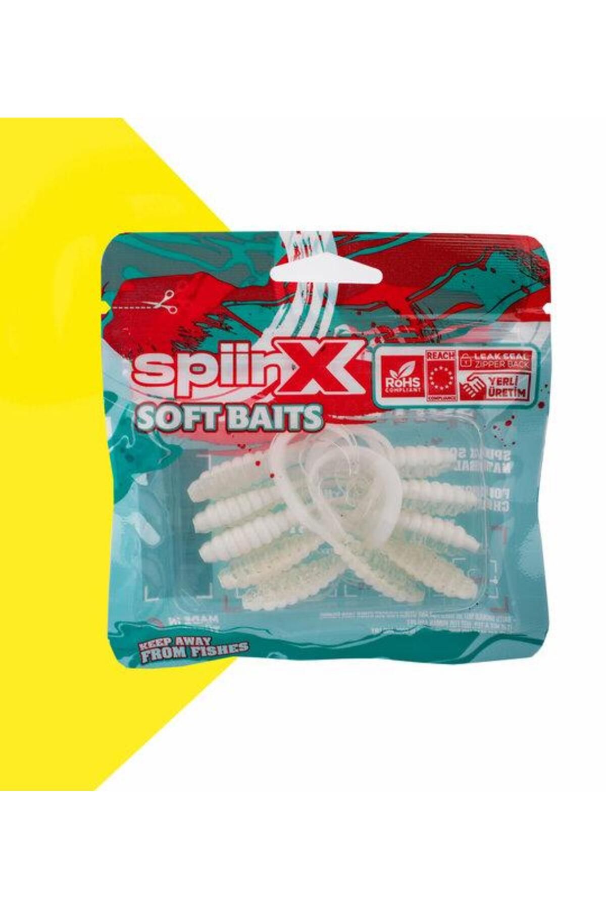 SpiinX Crazy Tail Kuyruk 7.5CM 10P Silikon Yem - BLUE SILVER