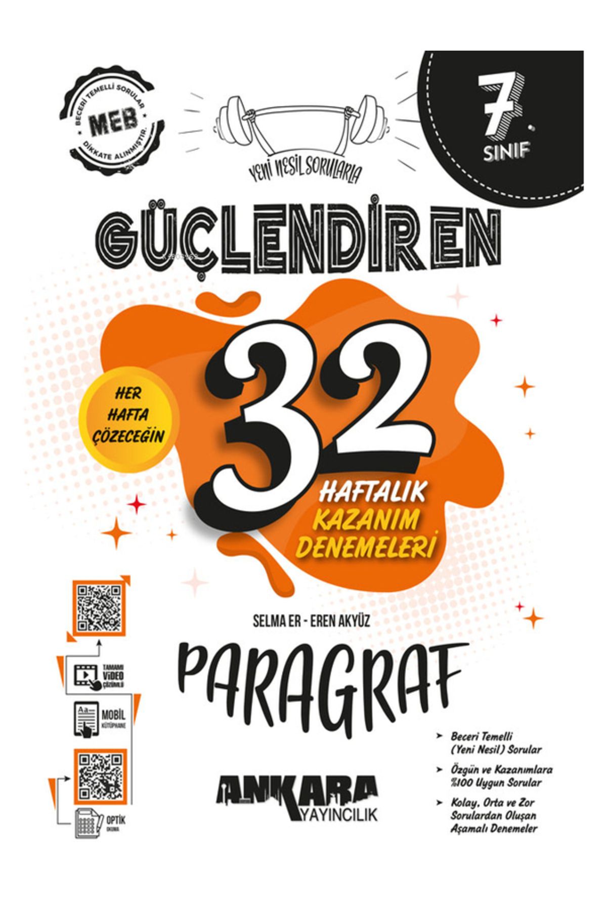kitabın başkenti ankara yayıncılık Ankara Yayıncılık 7. Sınıf Güçlendiren 32 Haftalık Paragraf Kazanım Denemeleri