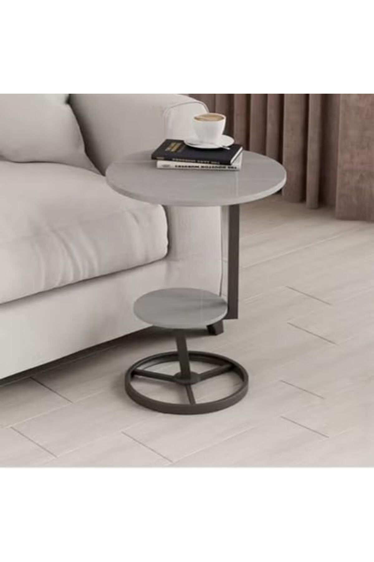 Generic-2-Tier Multipurpose Modern Side Table – Stylish and Portable Coffee Table with Stable Base 2