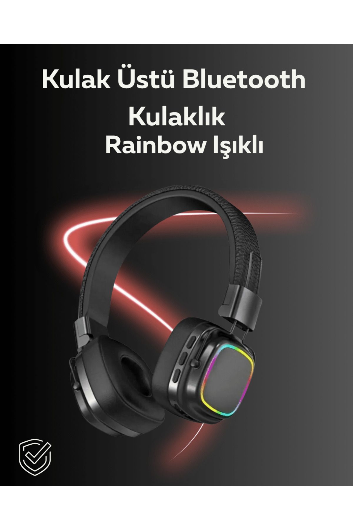 FTA TİCARET RGB Işıklı Katlanabilir Bluetooth 5.3 Kulak Üstü Kulaklık