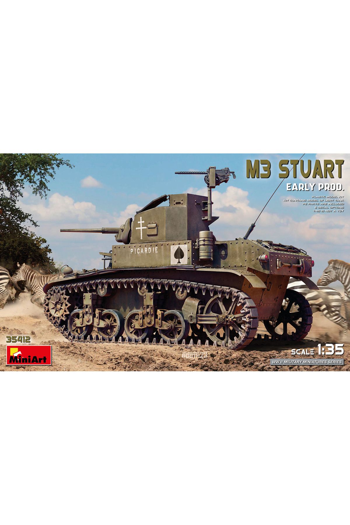 MiniArt 1:35 M3 Stuart. Erken Üretim