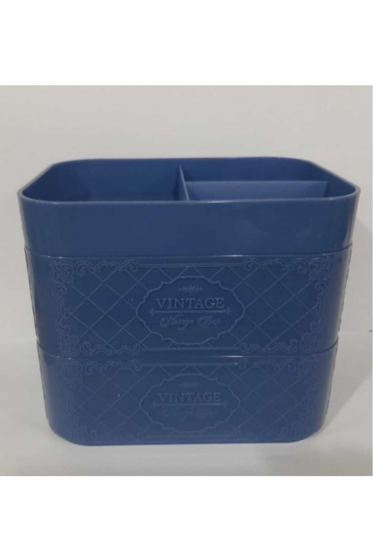 KIZILELMADA Gri Plastik Masaüstü Organizer 3 parça