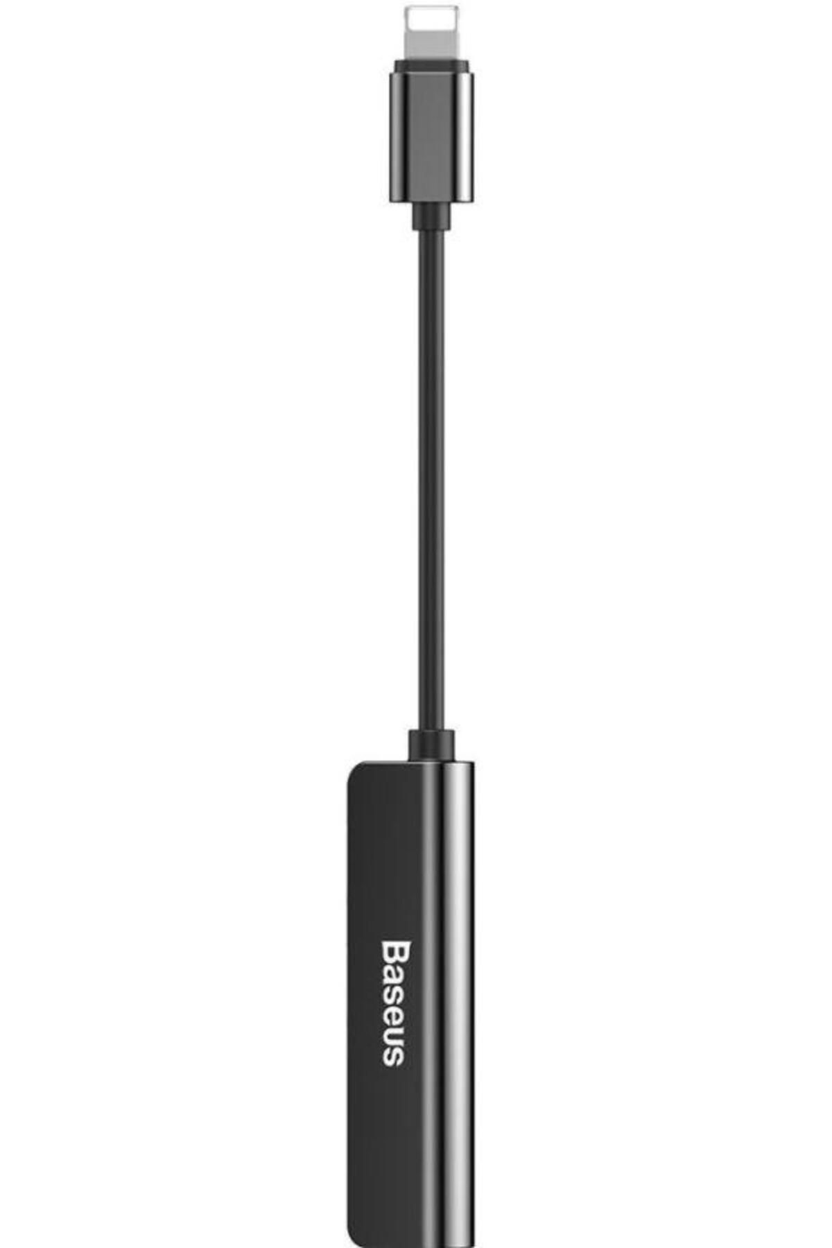 Baseus-Adapter Baseus L52 3 in 1 CALL52-01, 2 A, Lightning / Lightning and Jack 3.5 mm (Black) 3