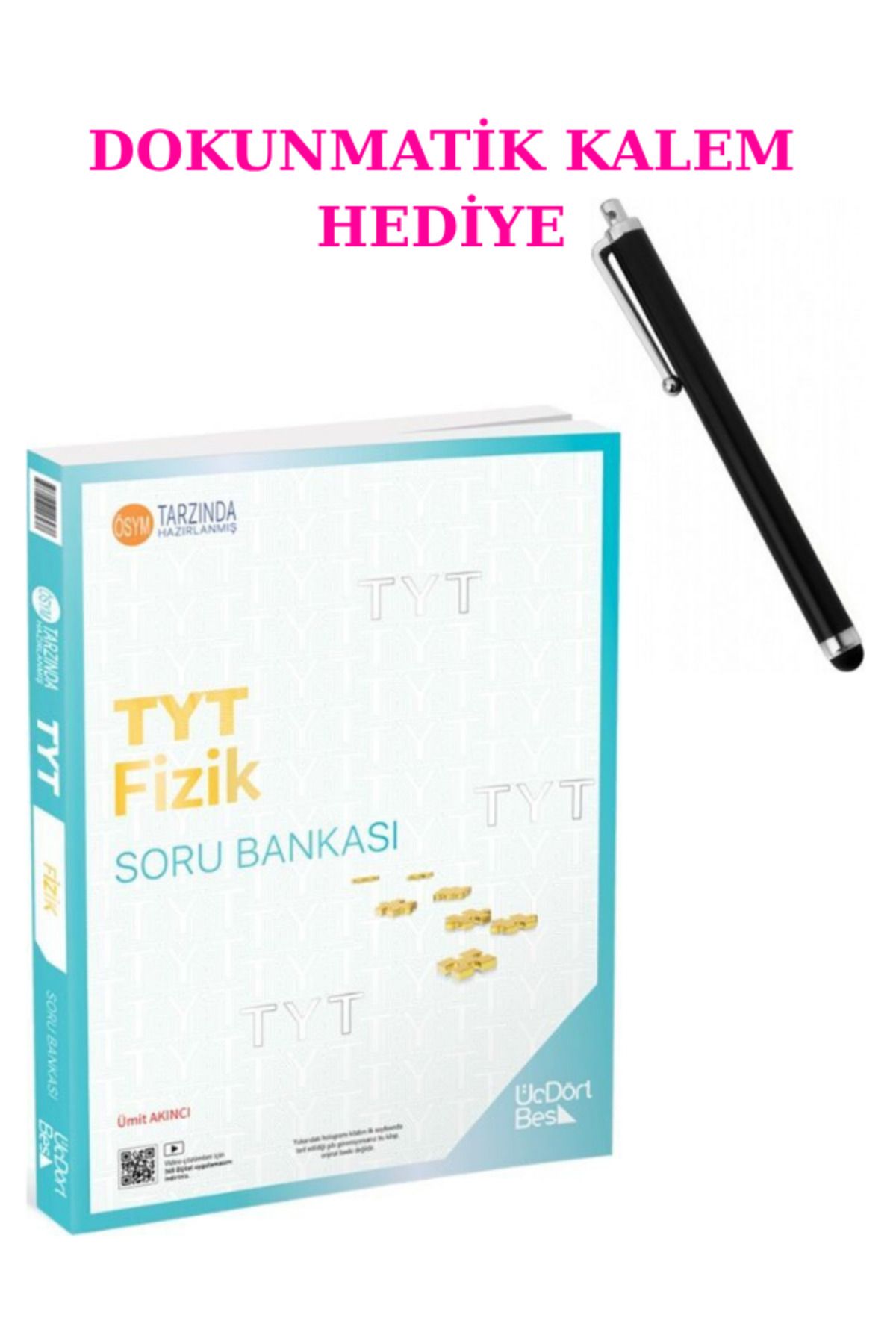 Marsis Yayınları ÜçDörtBeş TYT Fizik Soru Bankası 2025 + DOKUNMATİK KALEM