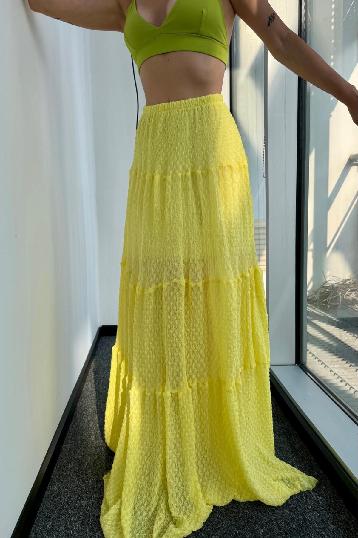 bb butik basic-Δαντελένια φούστα Maxi Size (με επένδυση) HT1033 2