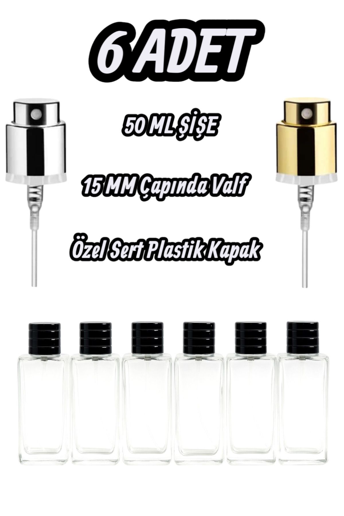 FDF STORE Parfüm Şişesi 6 Adet Set