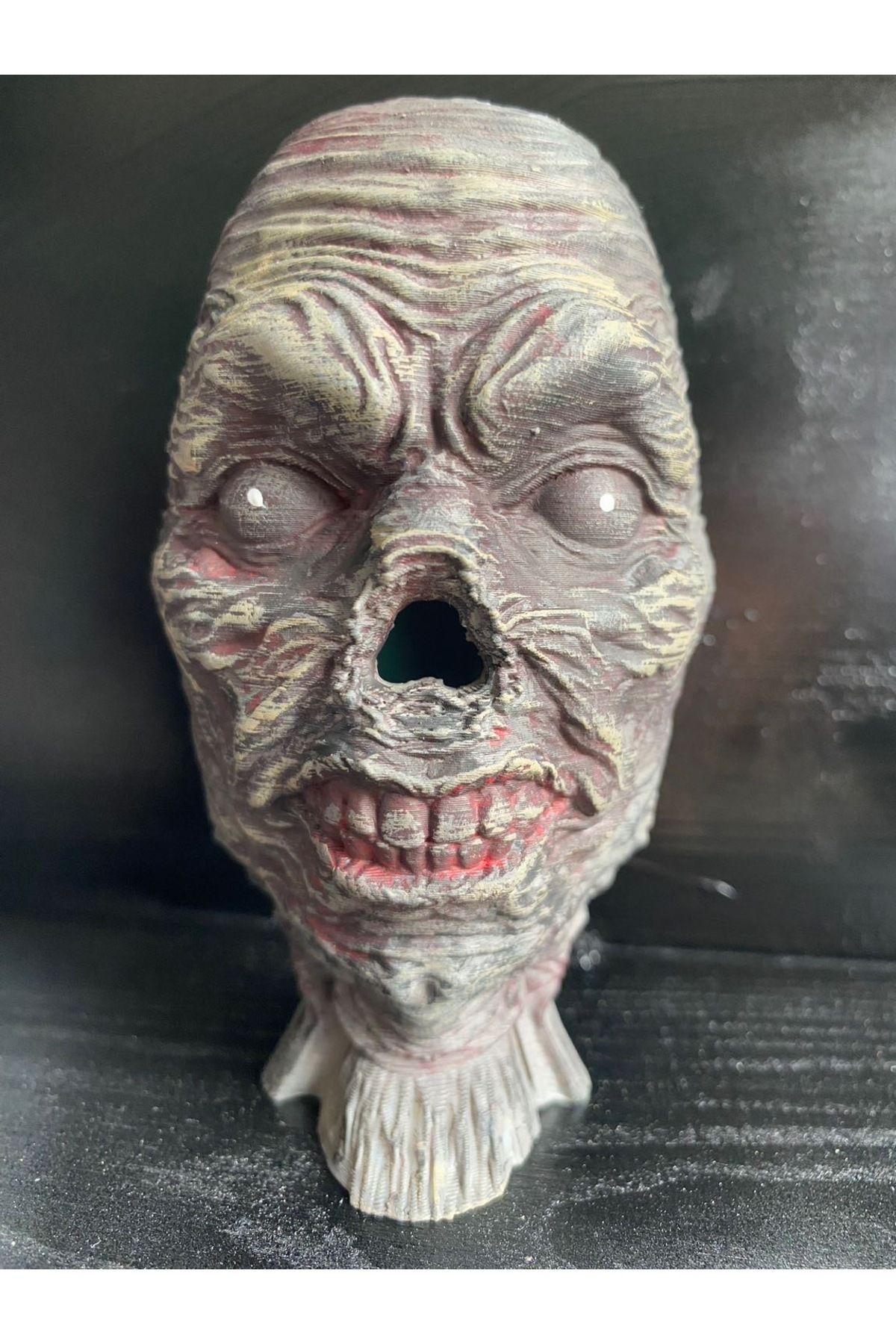Home 16 cm zombi mask dekor surat korku dekorları