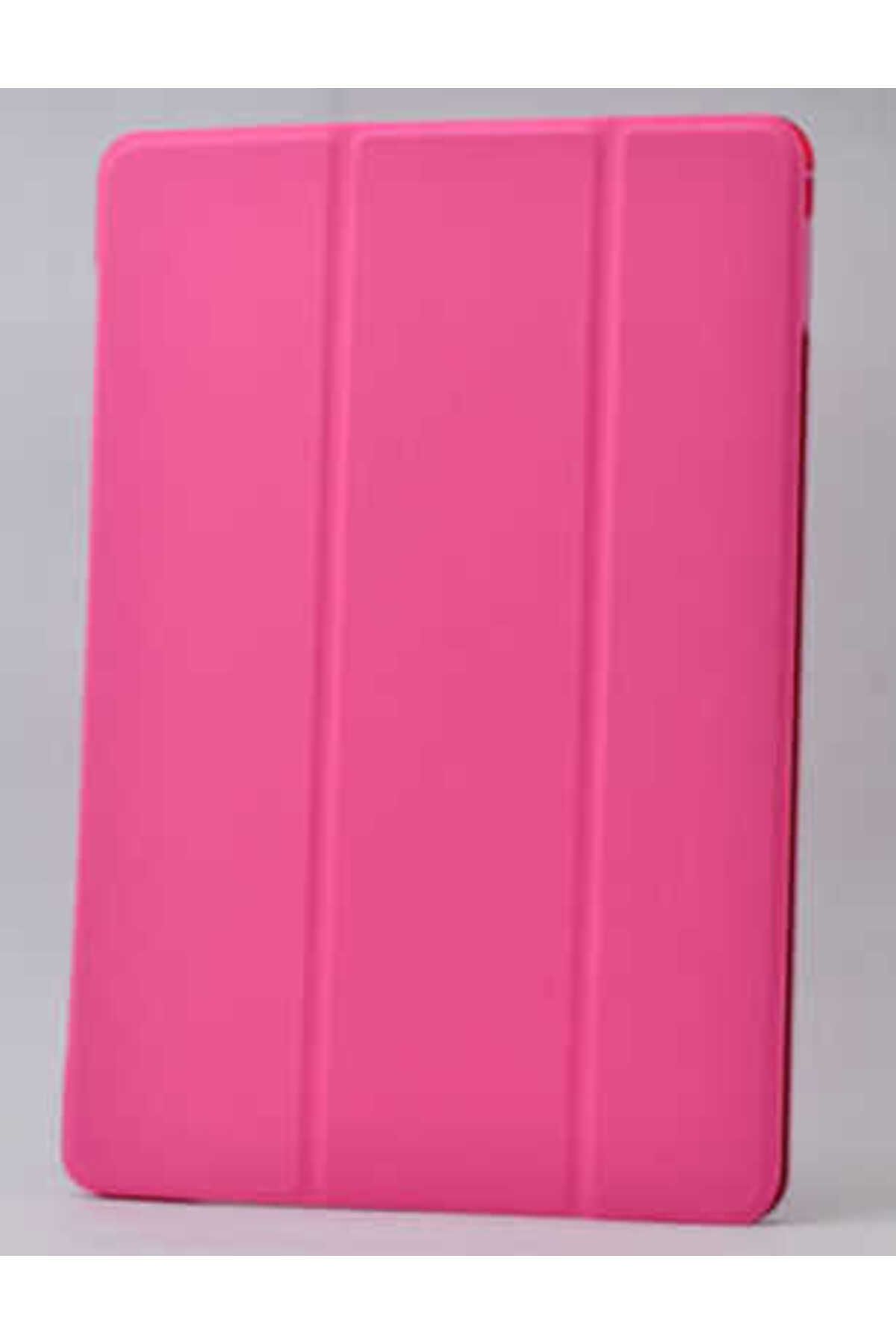 ENSUENO Galaxy Tab 3 Lite 7.0 T110 Uyumlu INC Smart Cover Standlı 1-1 Kılıf-Pembe Koyu