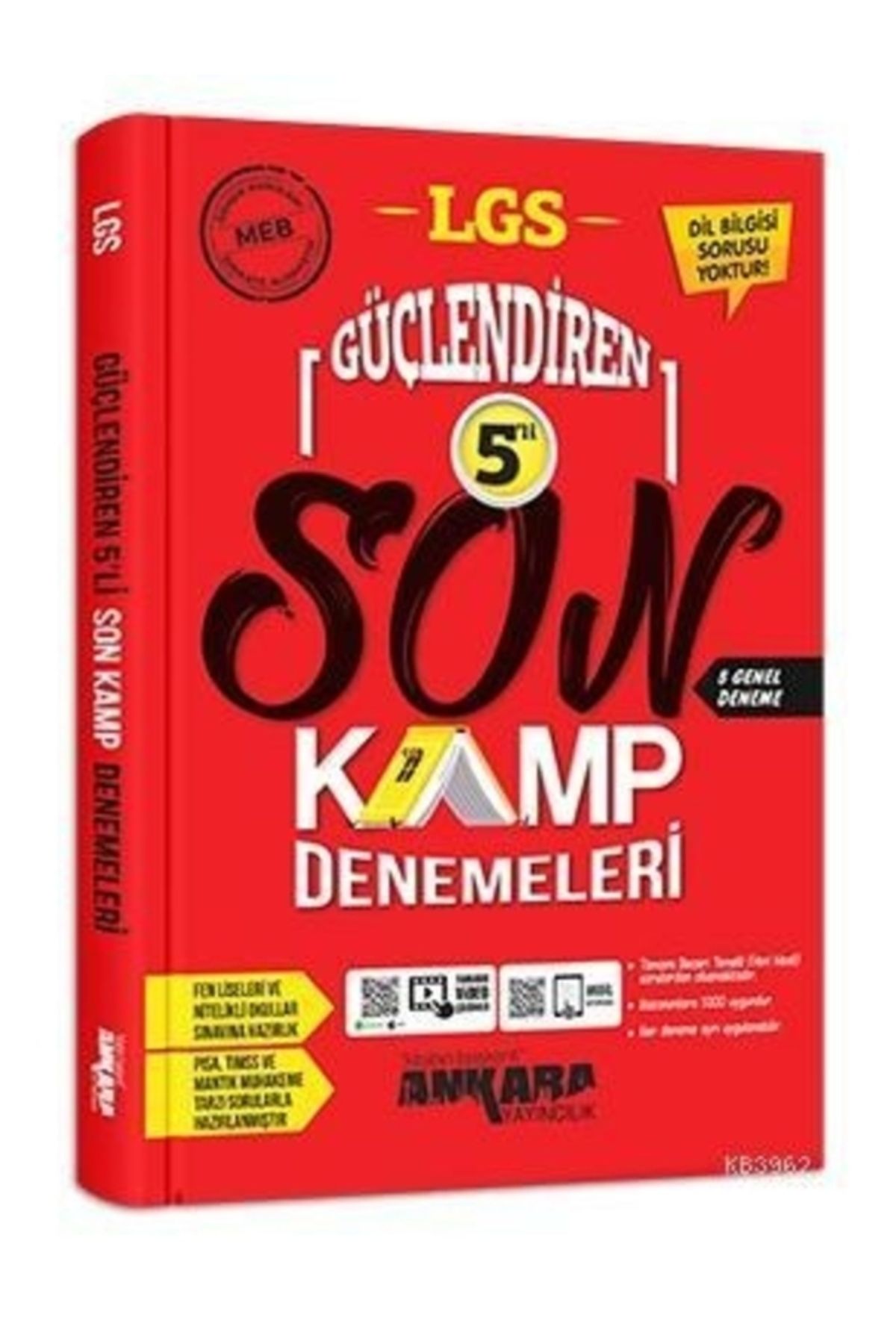 kitabın başkenti ankara yayıncılık LGS Güçlendiren 5 'li Son Kamp Denemeleri
