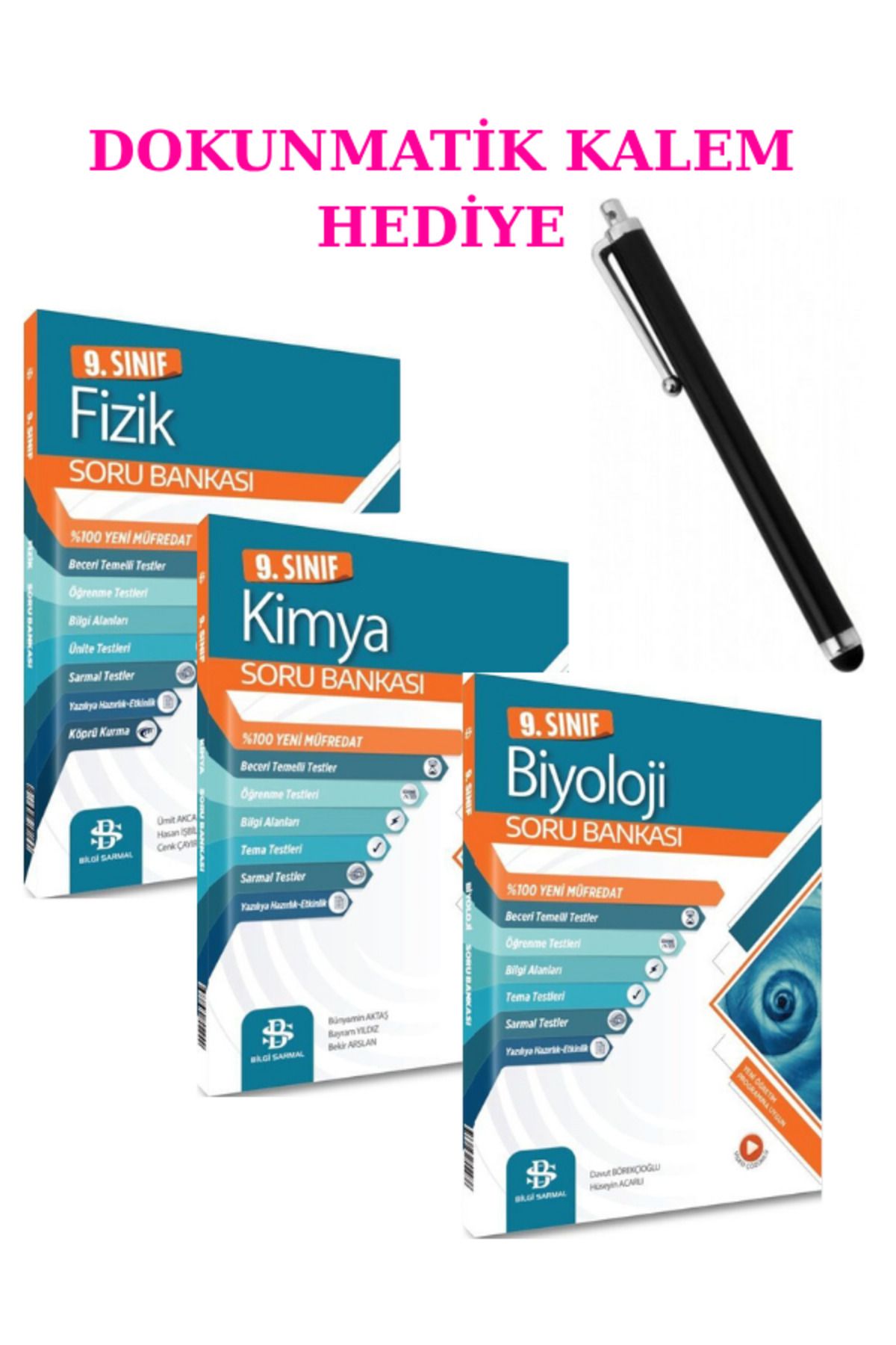 Marsis Yayınları Bilgi Sarmal 9. Sınıf Fizik-Kimya-Biyoloji Soru Bankası Seti 2025 + DOKUNMATİK KALEM