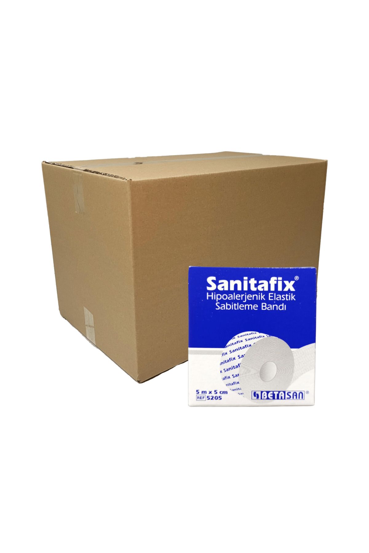 sanitafix SANİTAFİX - HİPOALERJENİK ESNEK FLASTER 5CM X 5CM REF:5205 - 120 ADET