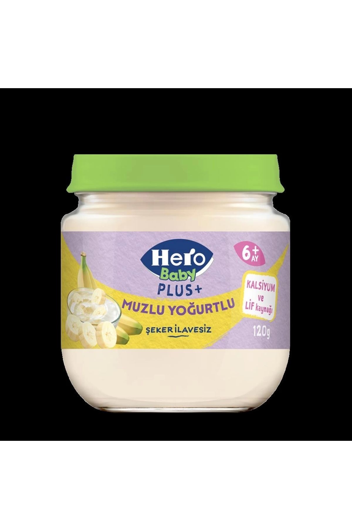 TWOX Çocuk Eğitici Gelişim Hero Baby Muzlu Yoğurtlu Kavanoz Mama 120 Gr