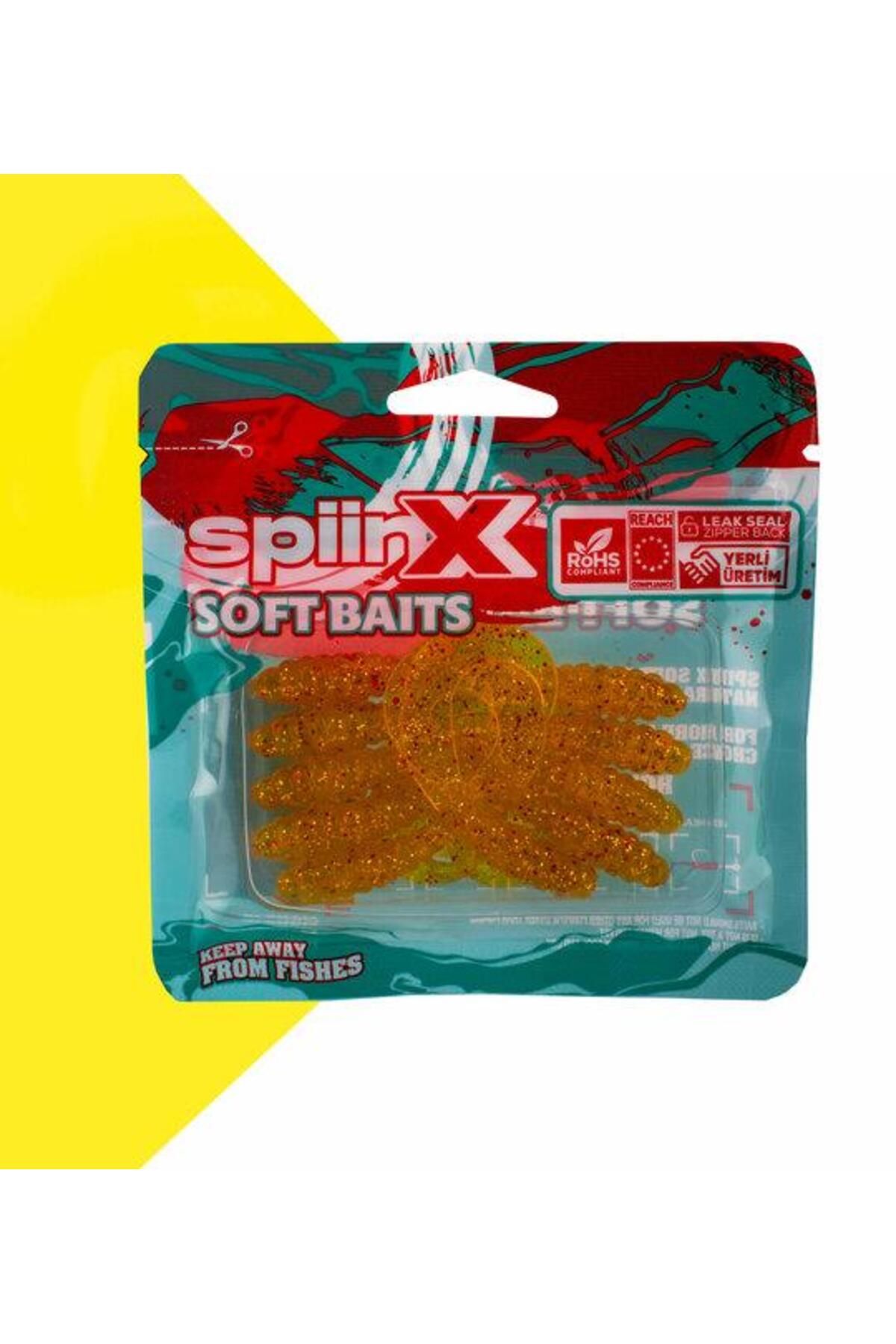 SpiinX Crazy Tail Kuyruk 7.5CM 10P Silikon Yem - BLUE SILVER