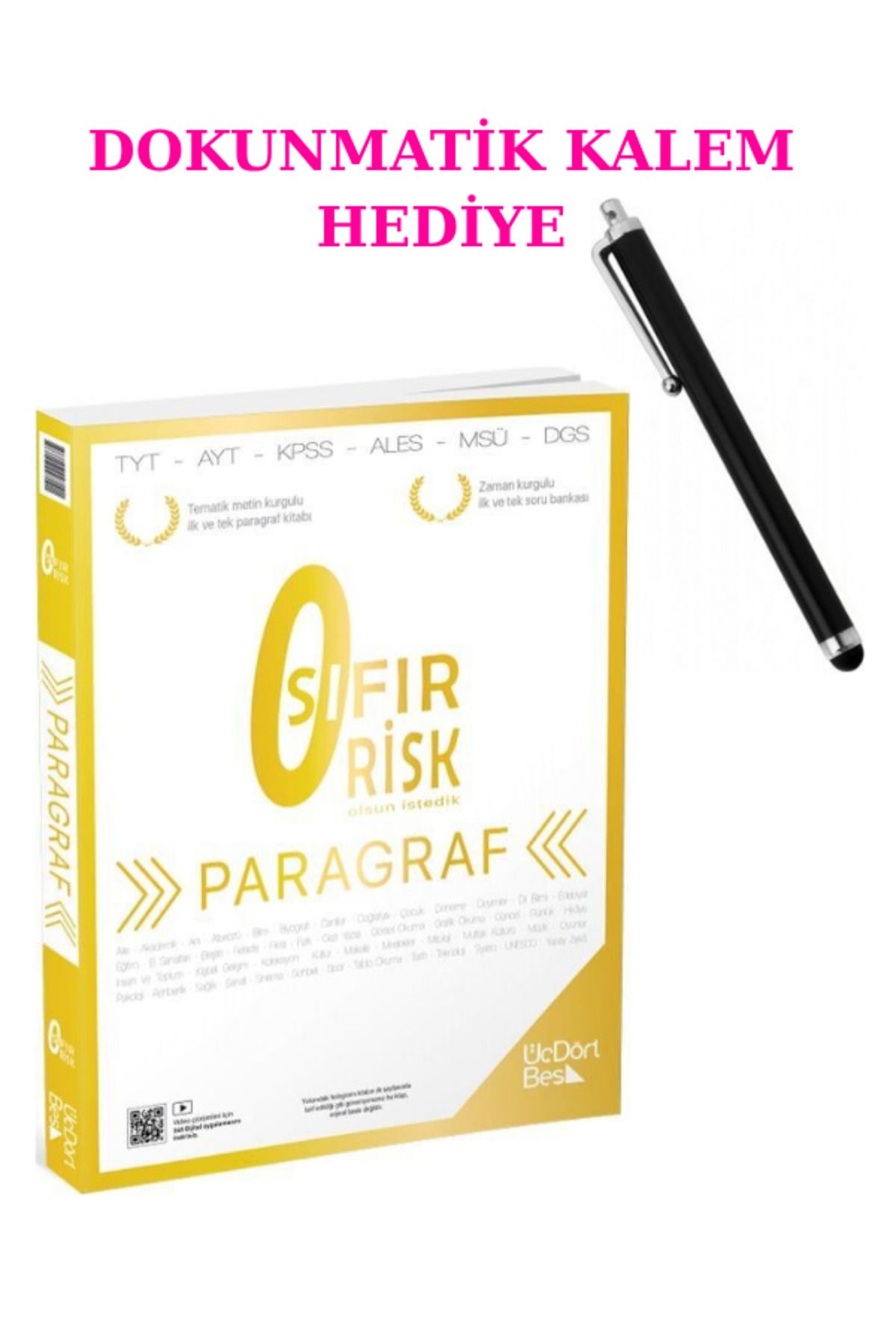 Marsis Yayınları ÜçDörtBeş Paragraf Sıfır Risk 2025 + DOKUNMATİK KALEM