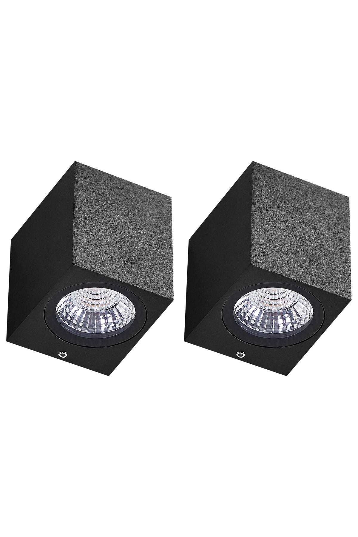 BELIANI Siyah 2’li LED Dış Mekan Duvar Lambası Seti, Modern Tasarım ve IP54 Korumalı