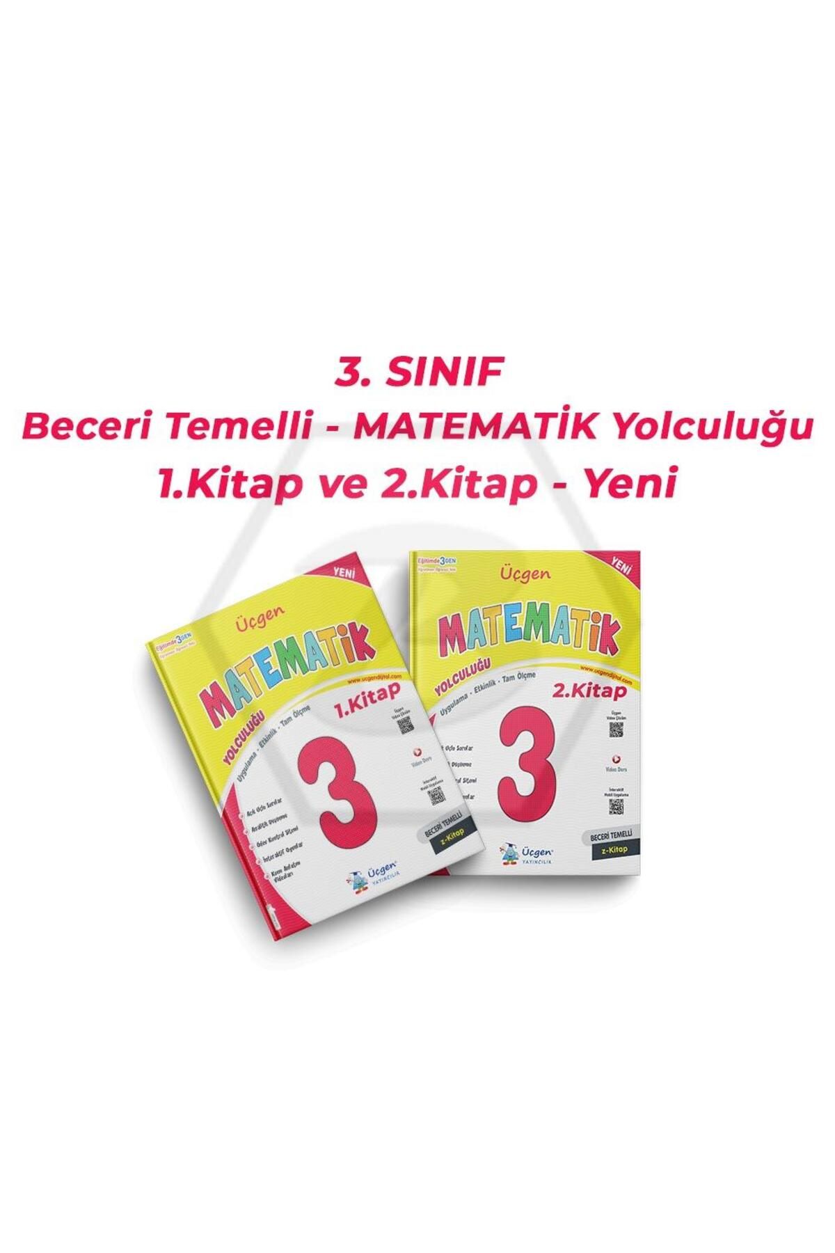 Üçgen Yayıncılık 3. Sınıf Beceri Temelli - MATEMATİK Yolculuğu - 1.Kitap ve 2.Kitap - Yeni