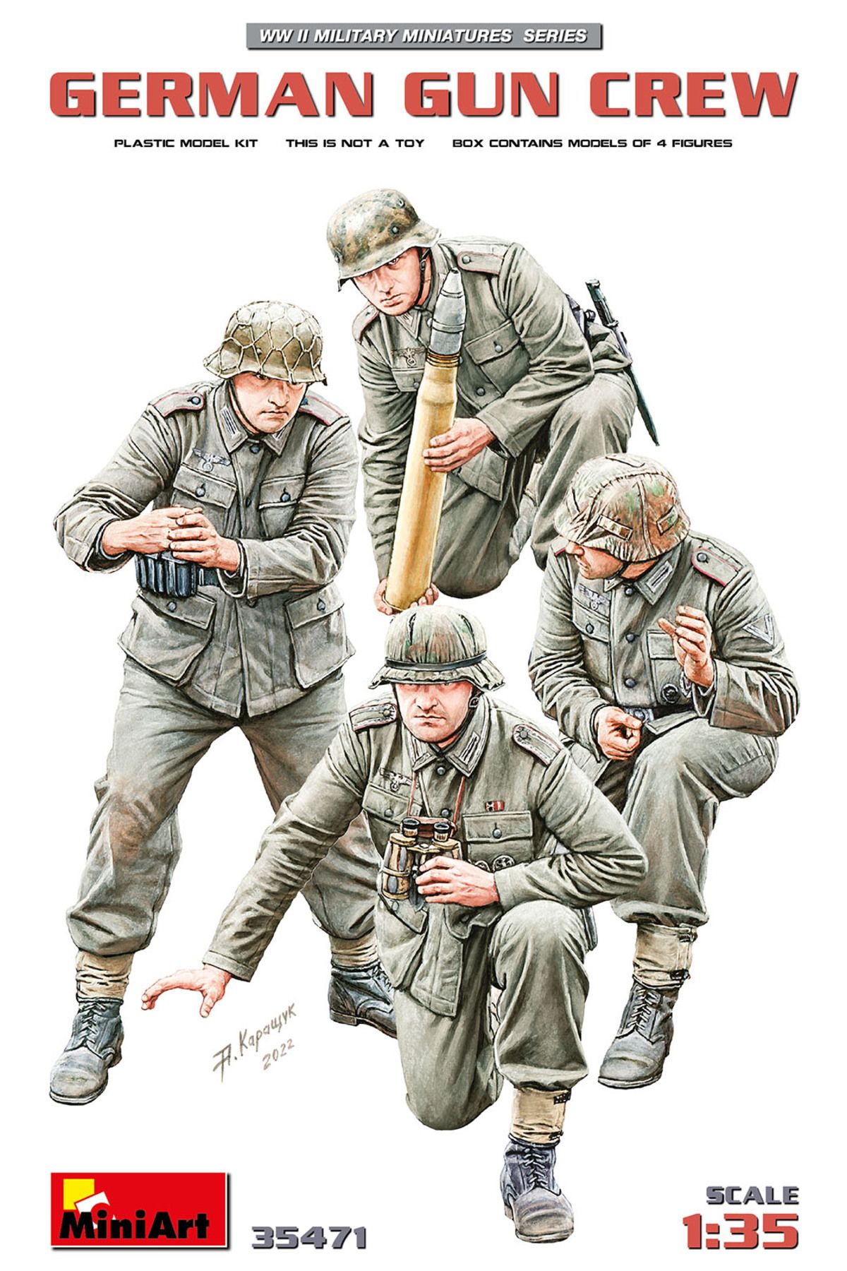 MiniArt 1:35 Alman Top Mürettebatı