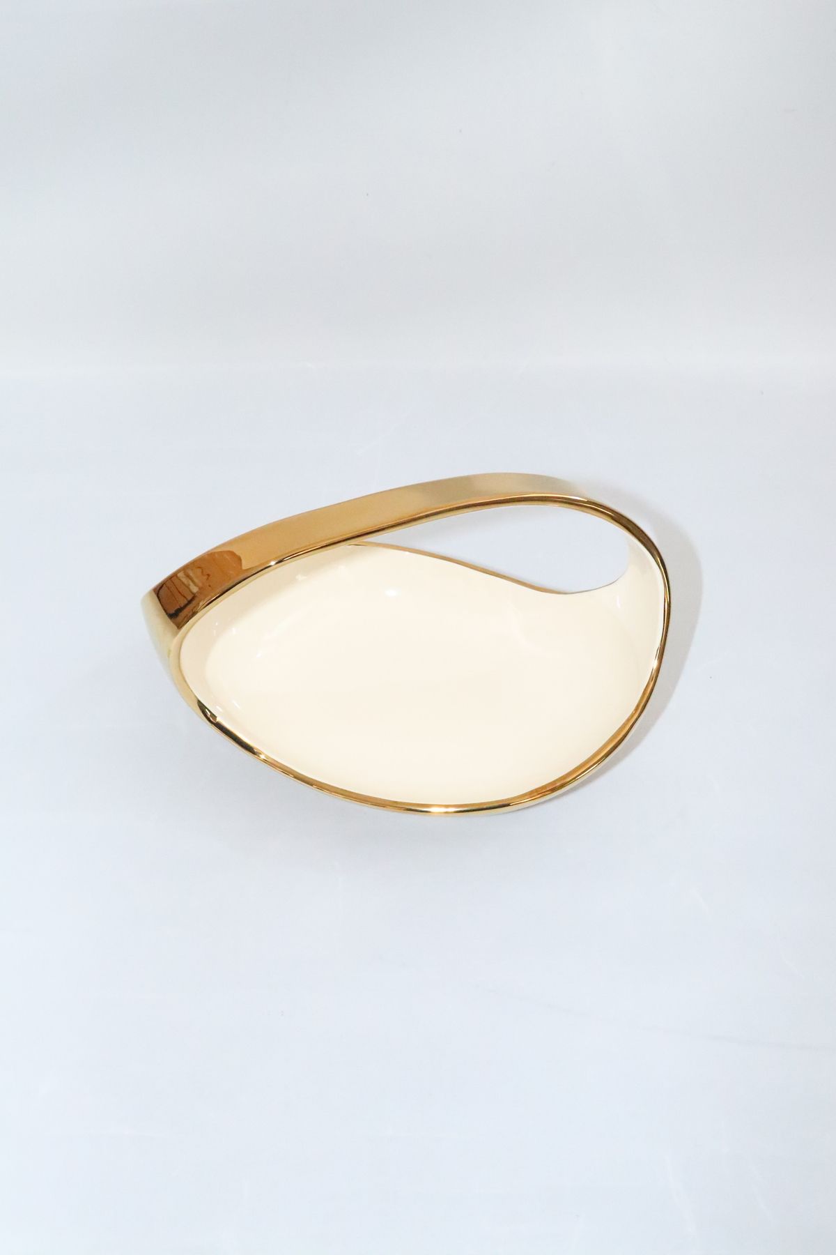 Canba Dream Gold Oval Gondol Servis Tabağı