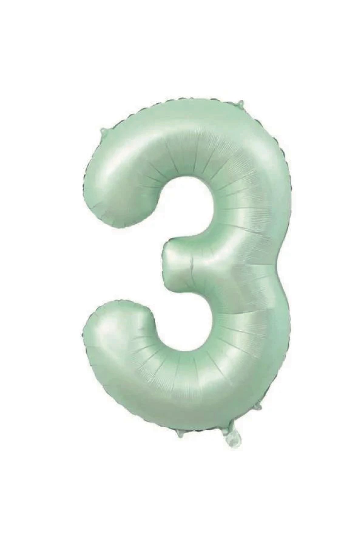 PARTİMİO PARTİ MALZEMELERİ Rakam Folyo Balon Krem Renk 34'' (76cm)