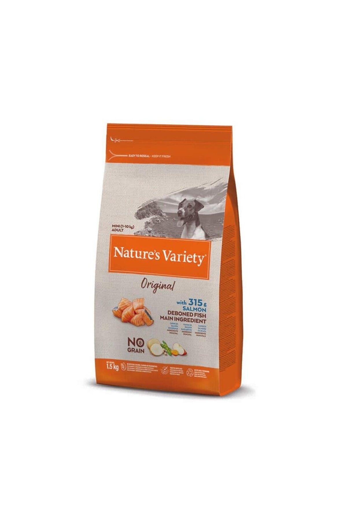 NATURES VARİETY Natures Variety Mini Küçük Irk Somonlu Tahılsız Köpek Maması 1,5 Kg