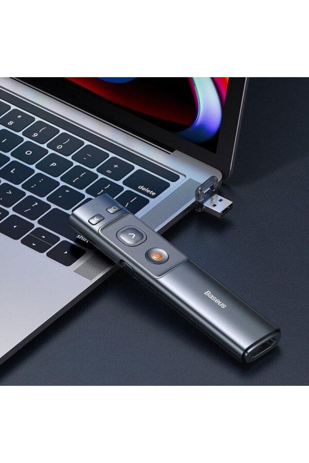 Baseus-Wireless Baseus ACFYB-0G presenter, PowerPoint view with laser pointer 4